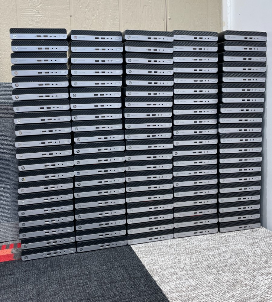 *Lot of 100* HP ProDesk 400 G4 Mini Desktop i3-8100T NO RAM NO SSD
