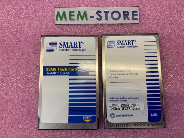 SM9FA832-C7500S Smart PCMCIA 32MB LINEAR FLASH MEMORY CARD for Network routers