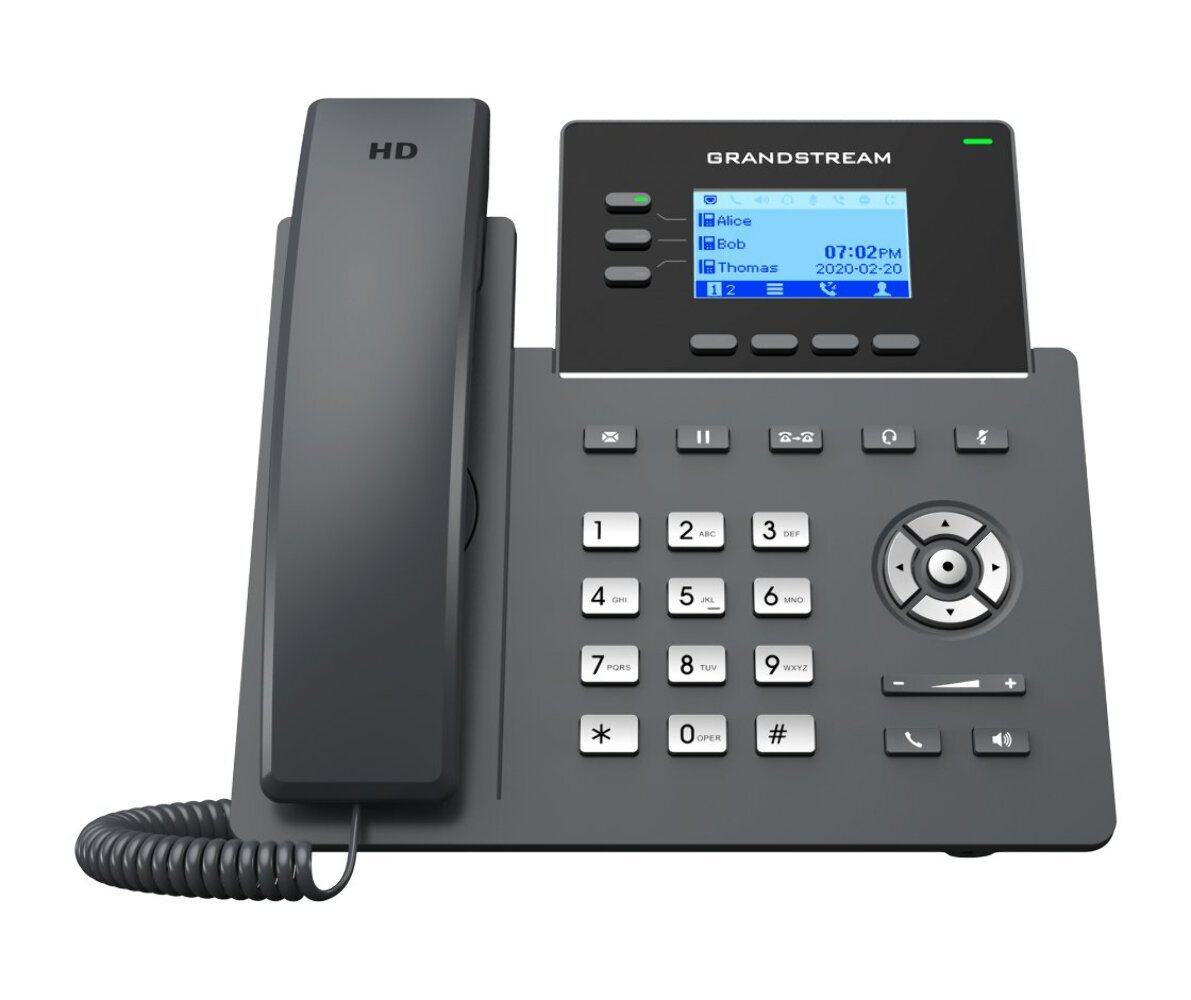Grandstream GRP2603P Essential IP Phone – 3-Line 6-SIP Gigabit PoE & HD Audio