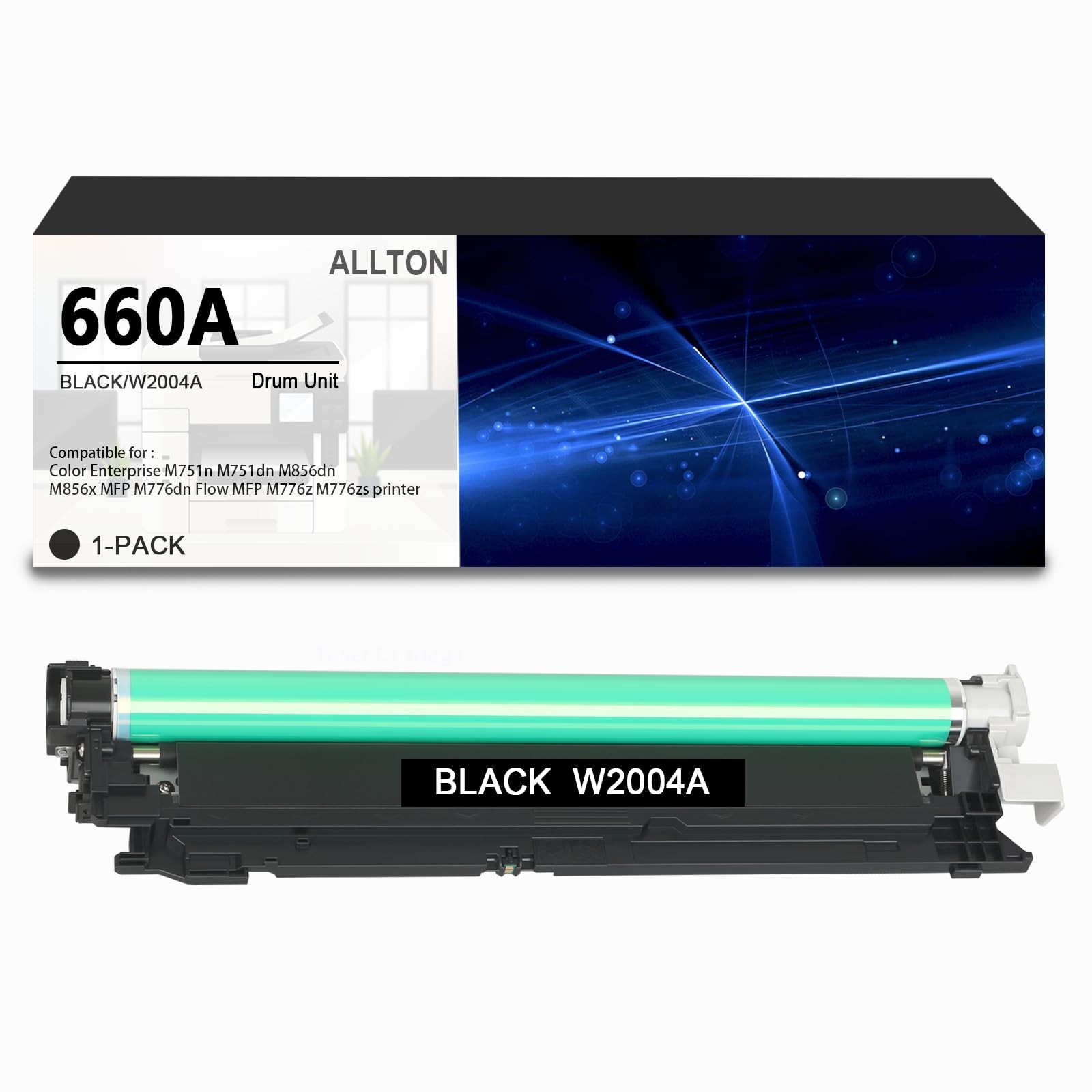 High Capacity 660A Drum Unit W2004A Black Imaging Unit Replacement for Color ...