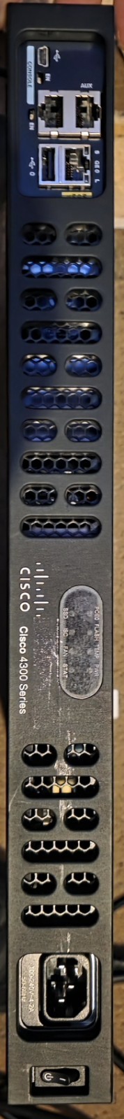 Cisco ISR4331 4300 Series Rack Mountable Router, 2 LAN & 1 WAN Ports, 1 Gbps