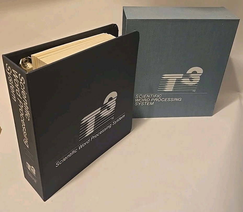 Rare - T3 Scientific Word Processing System TCI Vintage Banned Software 