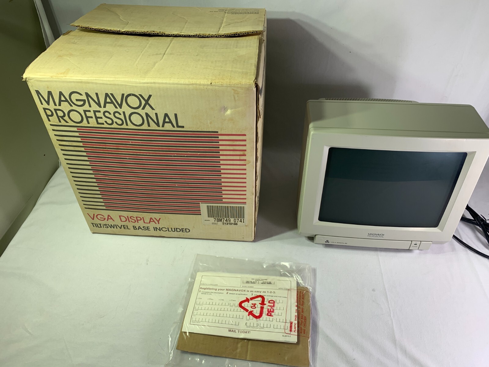 New Open Magnavox 7BM749 074I RGB CRT Retro Gaming Professional Video Monitor