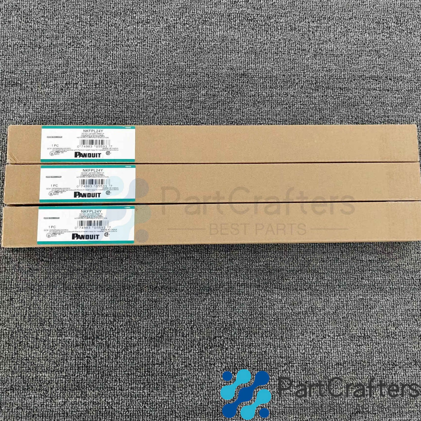 NKFPL24Y For Panduit NetKey 24-Port Modular Keystone Patch Panel 