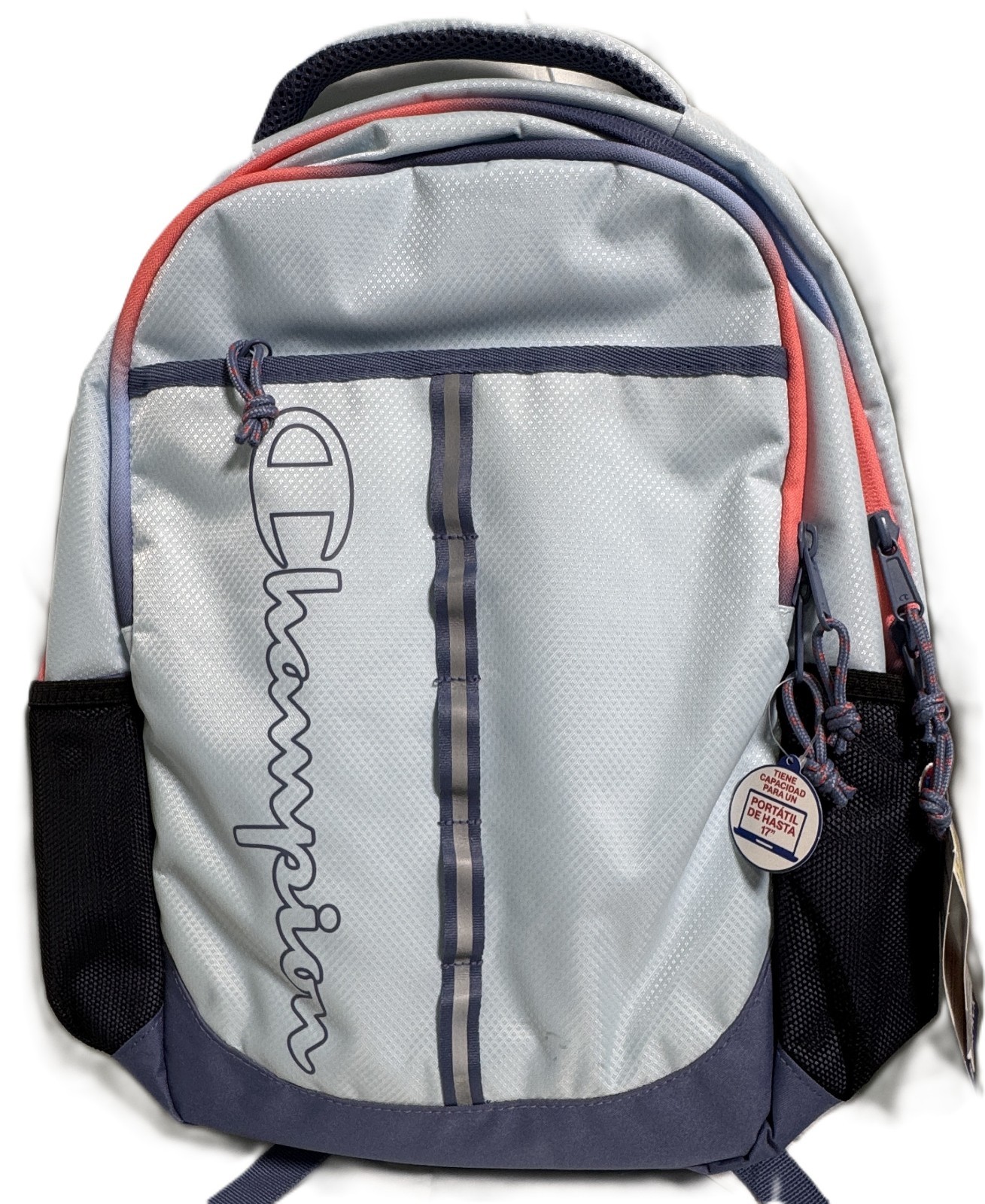 Blue Champion Center Backpack w/ Laptop Sleeve - Light Blue NEW NWT