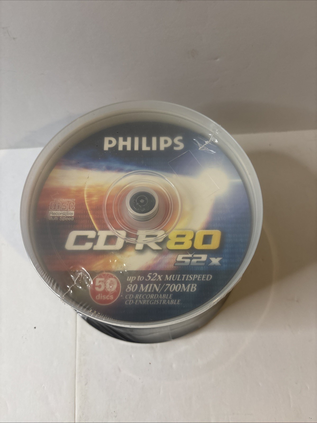 Philips Blank CD-R 700MB 80min 52x - 50 Pack Spindle *NEW