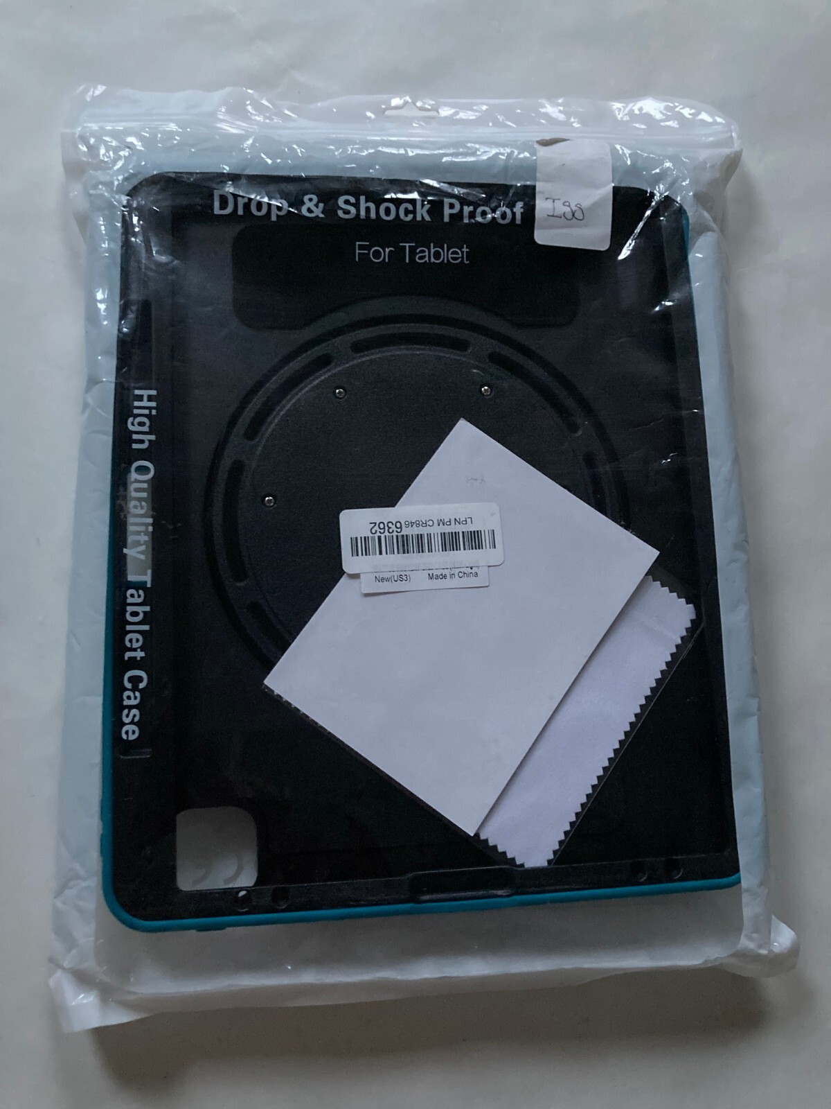Drop And Shock Proof Case For Tablet Blue Green w Stand/Hook