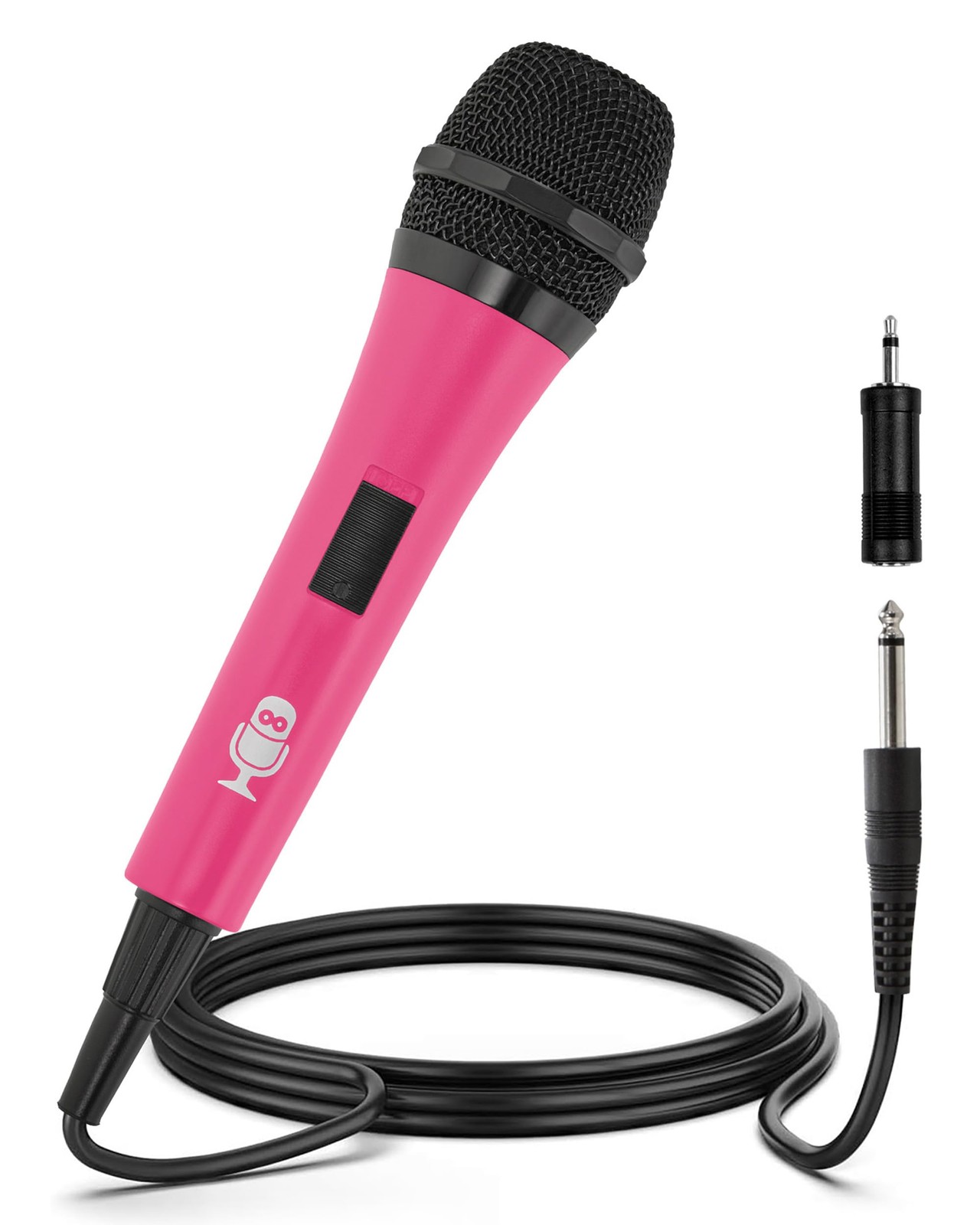 Singing Machine Wired Microphone for Karaoke, (Pink) - 1, Pink 