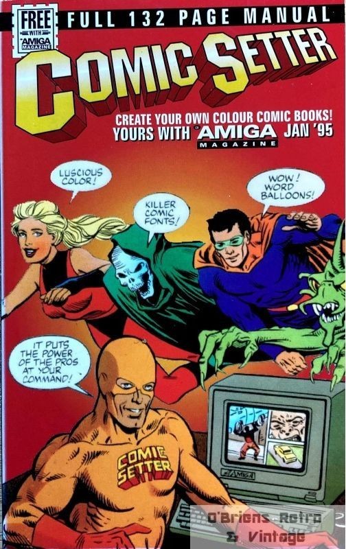 Comicsetter, Full 132 Page Manual, CU Amiga, Jan 1995 - Book