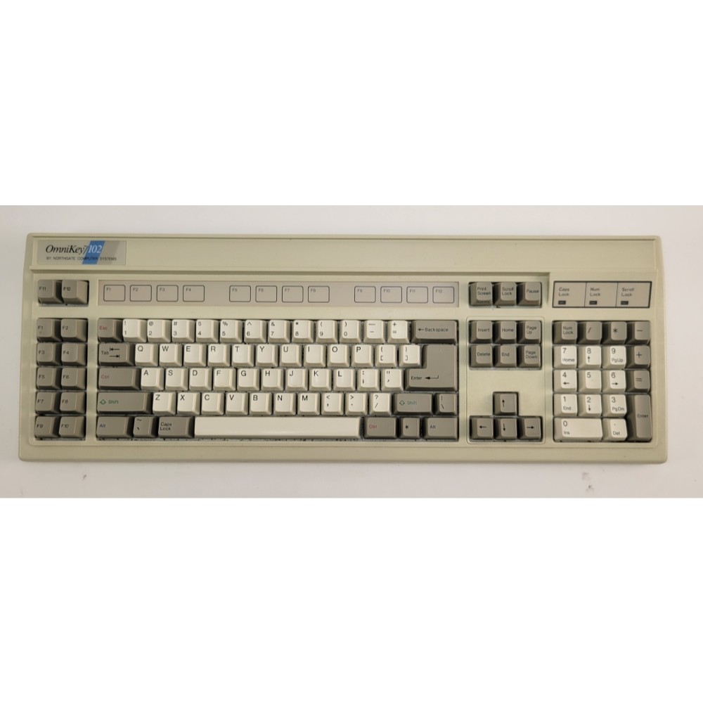 Vintage Northgate Computer Systems Omnikey 102 Keyboard Mechanical - Tested