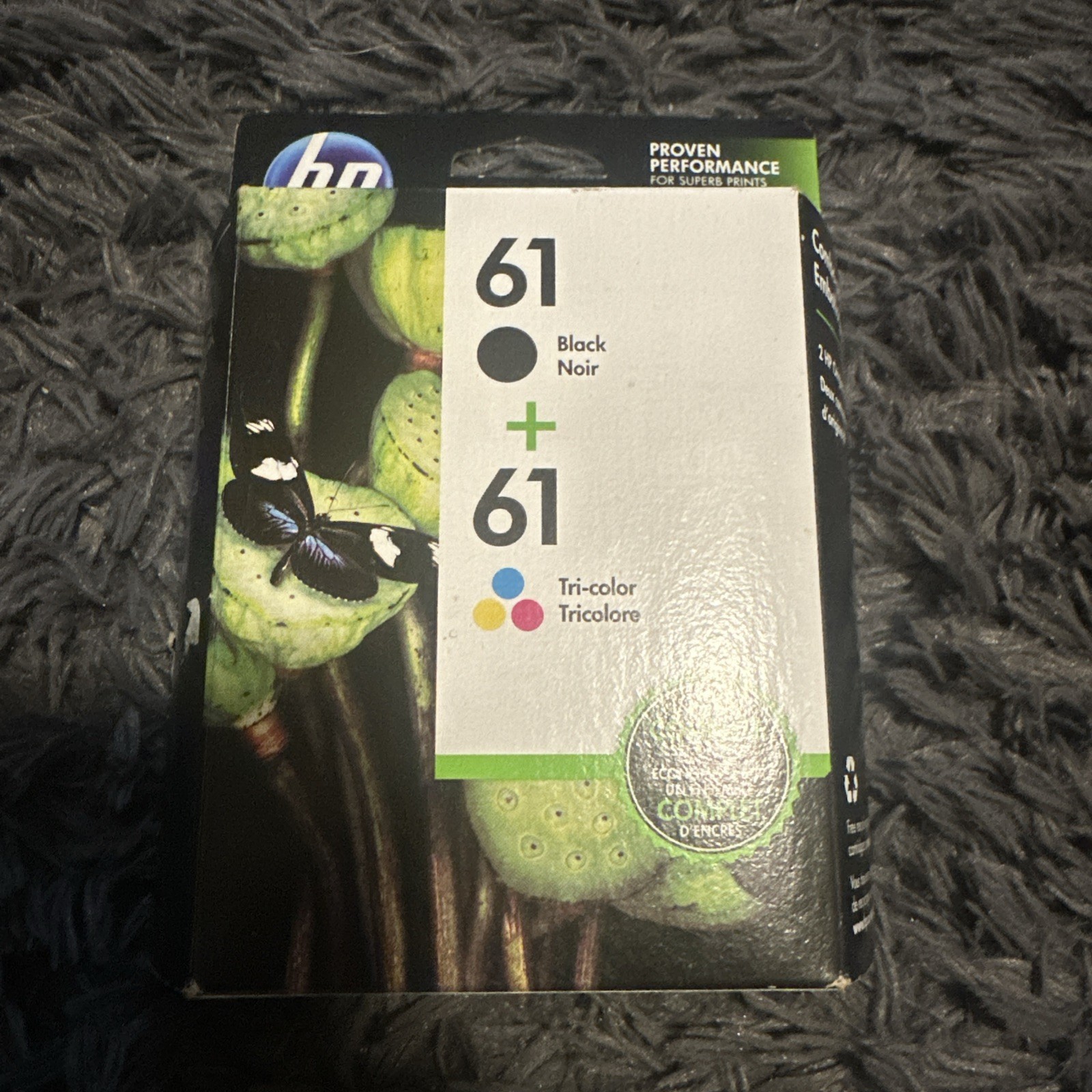 HP 61 Ink Cartridges Combo Pack black and Tri-color NIB EXPIRED 10/2017 GENUINE