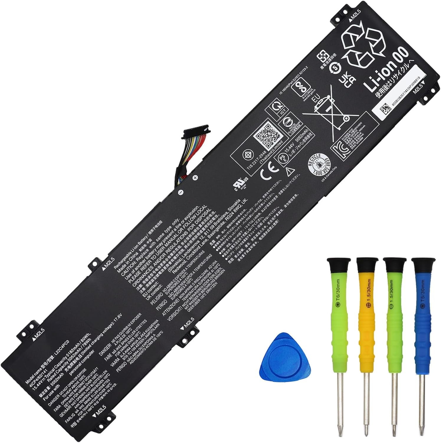 L22C4PC0 L22M4PC0 Battery Replacement for Lenovo Legion Pro 5 16IRX8 16ARX8