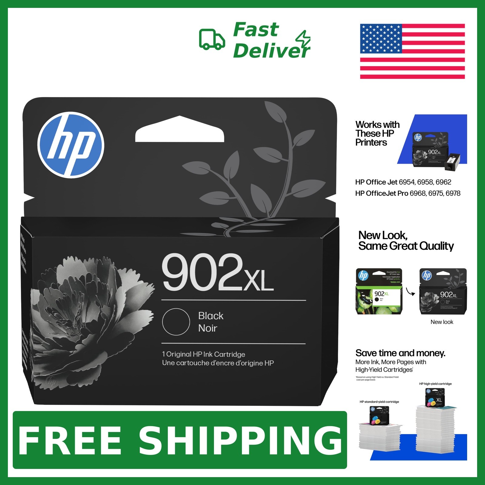 HP 902XL Ink Cartridge Black 1 Pack
