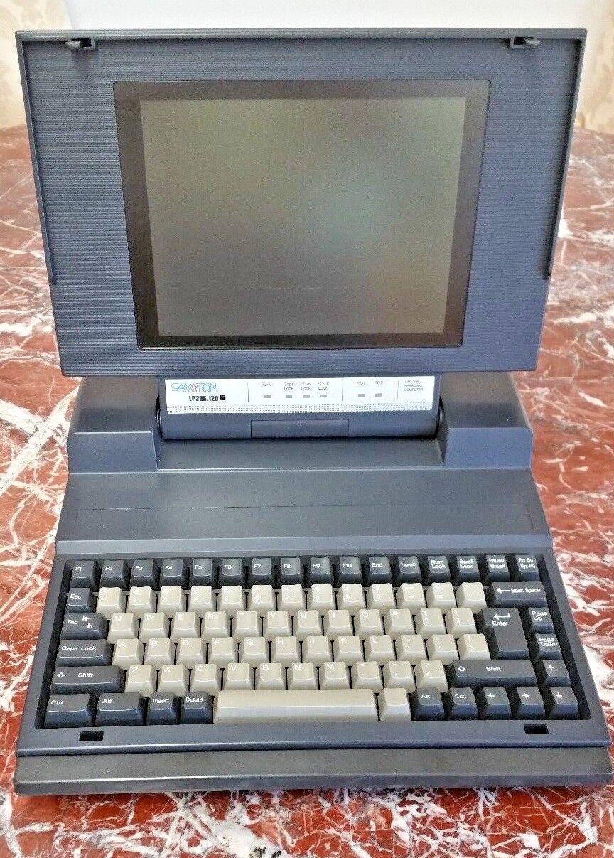 SAMSUNG SAMTRON VINTAGE 1988/1989 LAPTOP COMPUTER LP286/120 RARE