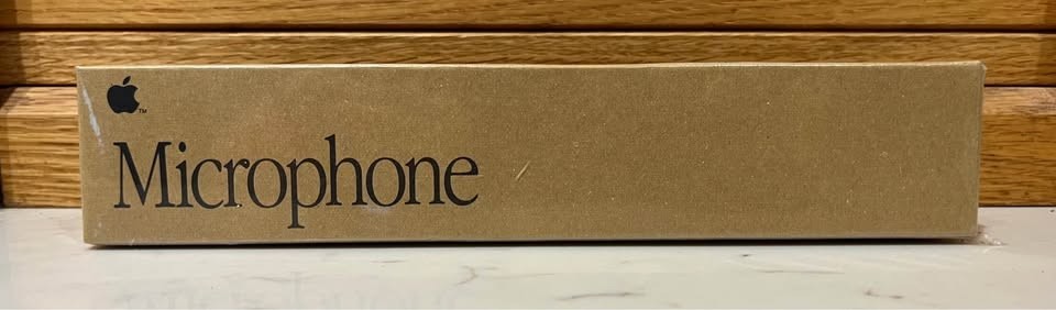 Apple Computer Inc. Microphone 699-5103-A 1991 Vintage New Old Stock Sealed