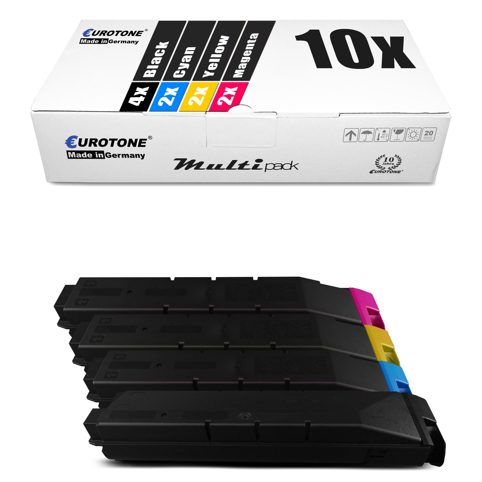 10X Eurotone Eco Toner For Kyocera TASKALF? 5550-CIG 5551-CI