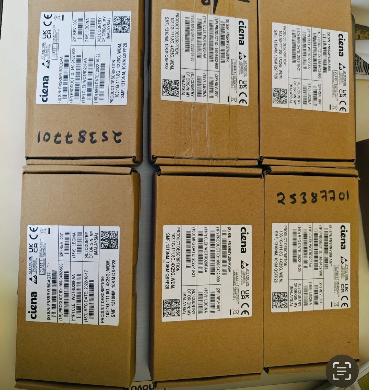 CIENA 160-9402-900 - Transceiver Module New In Box/clamshells 2ys Warranty