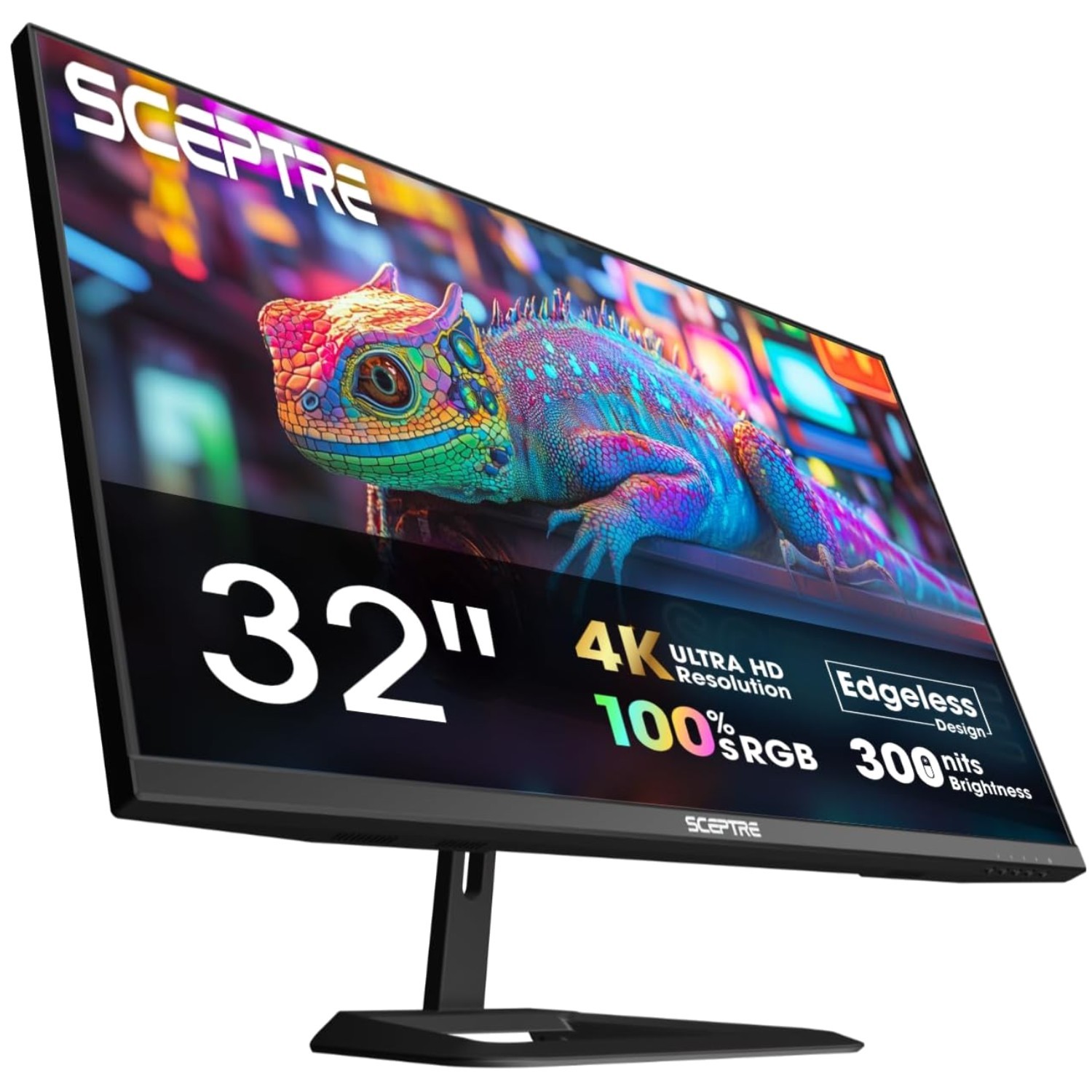 32-Inch 4K UHD Monitor with 70Hz Refresh Rate & Built-In Speakers, Black