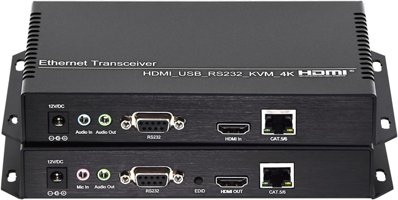 4K@30Hz HDMI USB2.0 KVM Network Converter 120M Video Extender over Cat5E Cable B