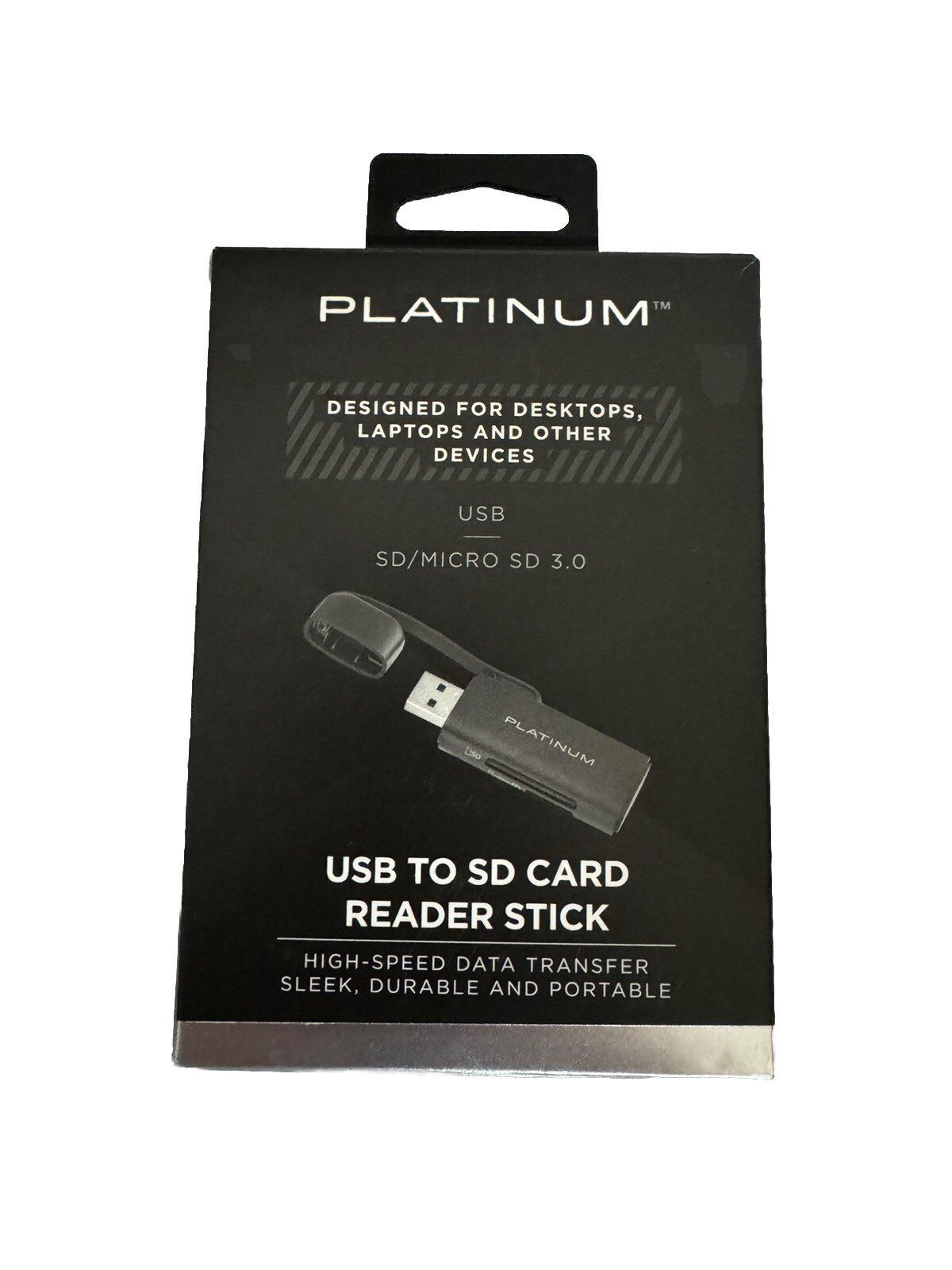 Platinum UHS-I USB 3.2 Gen 1 Memory Card Reader for desktop laptop chromebook
