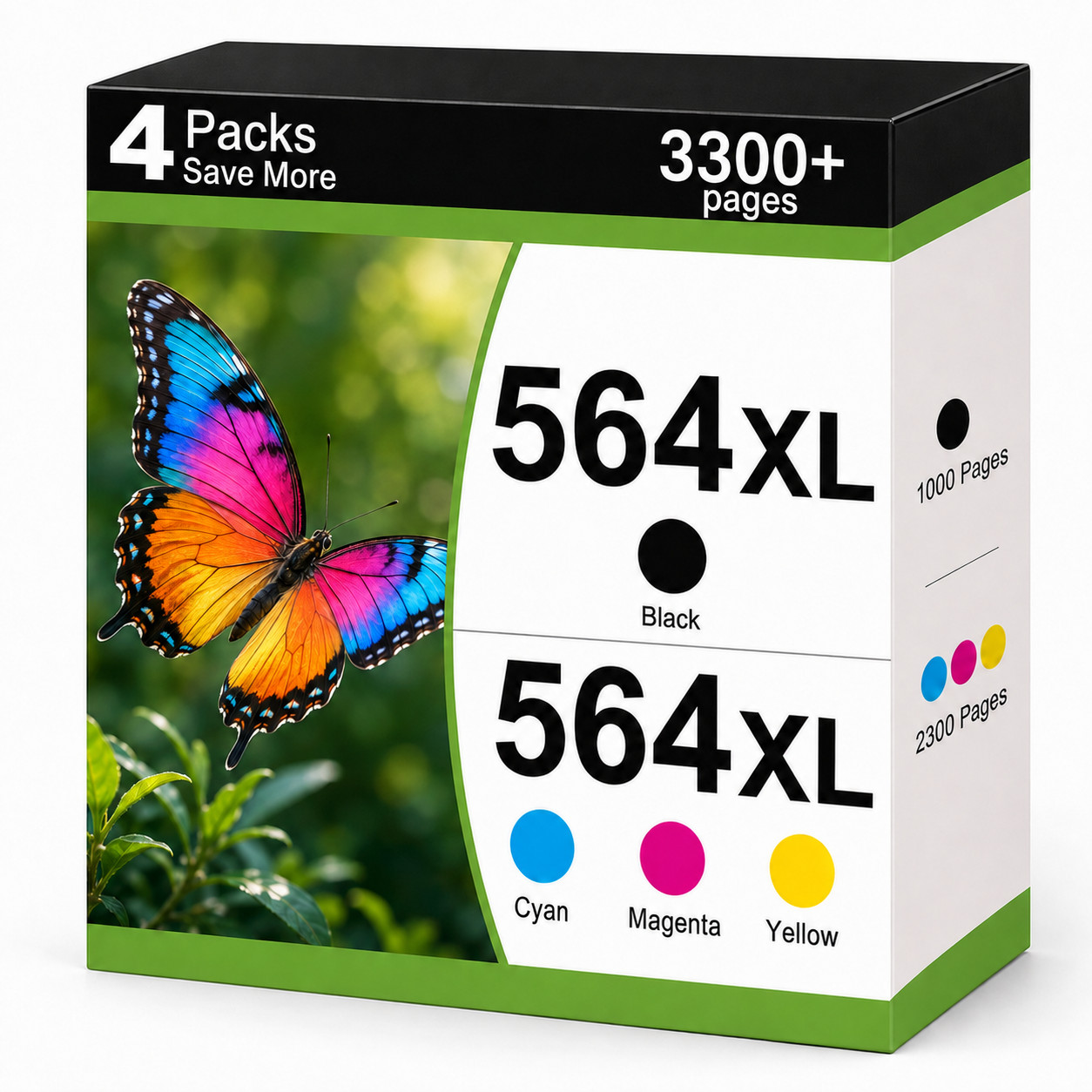 564XL Ink Cartridge Compatible for PhotoSmart 5525 6510 6512 6515 6520 6525 7510