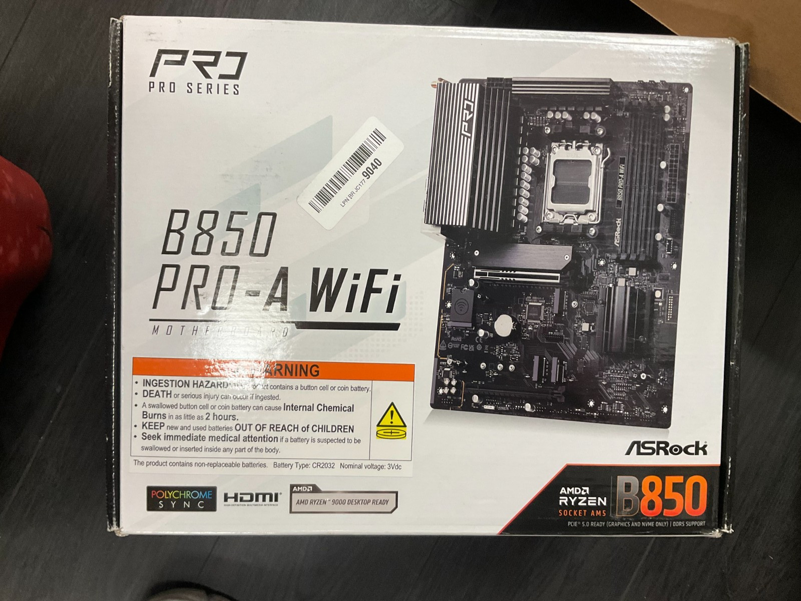 ASRock B850M PRO-A WiFi MicroATX Motherboard AMD Socket AM5 DDR5 Gaming