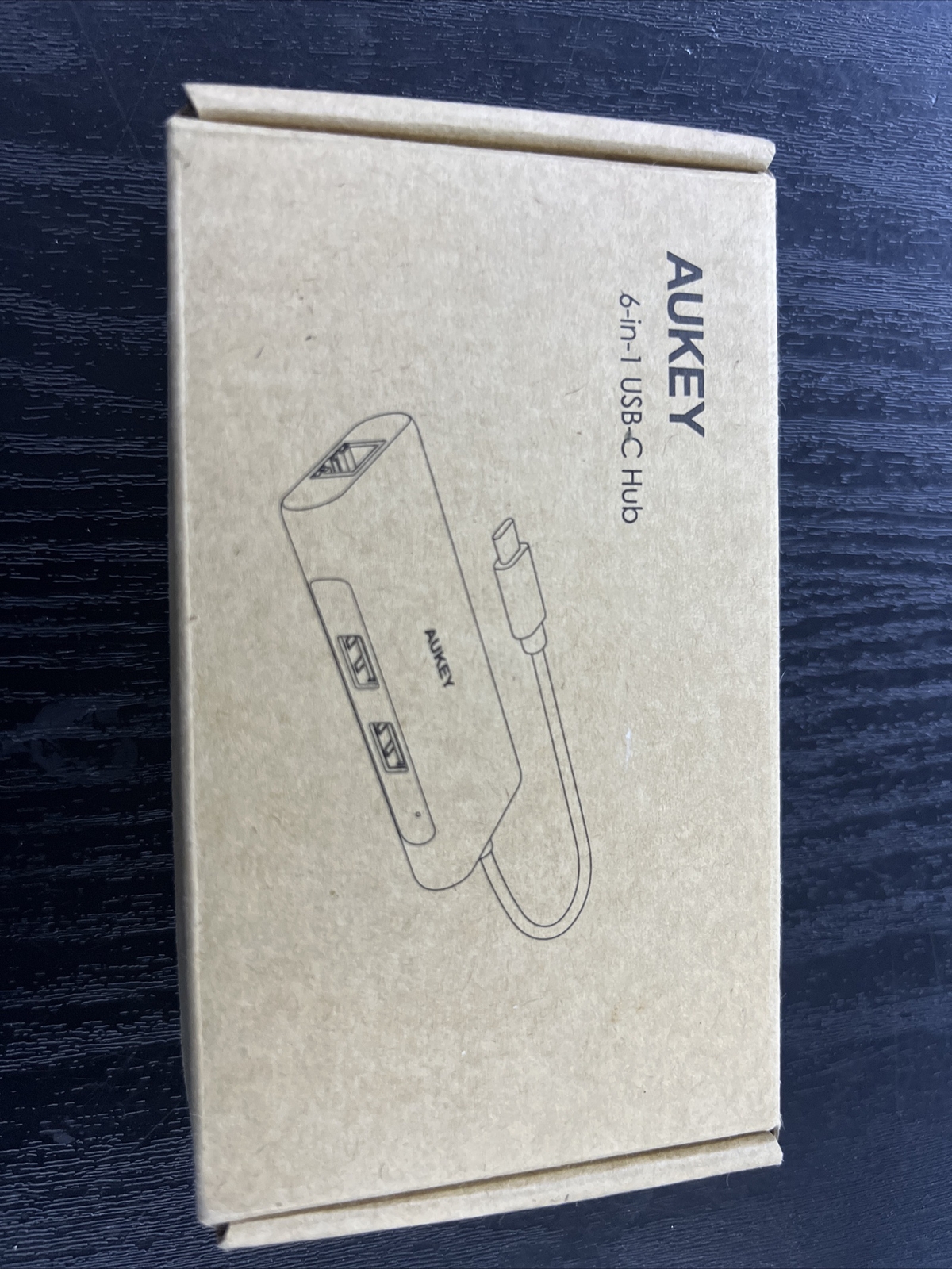 AUKEY USB C Hub Adapter, 6 in 1 Type C Adapter Model: CB-C75  New/Open Box