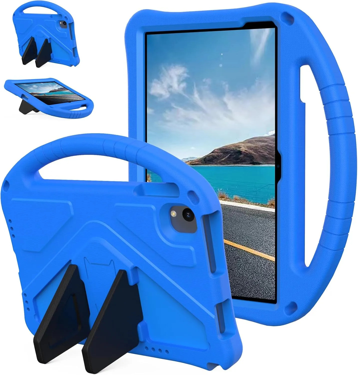 For Urao C107 10.1 Inch Tablet Case Kids EVA Shockproof Cover Handle Kickstand