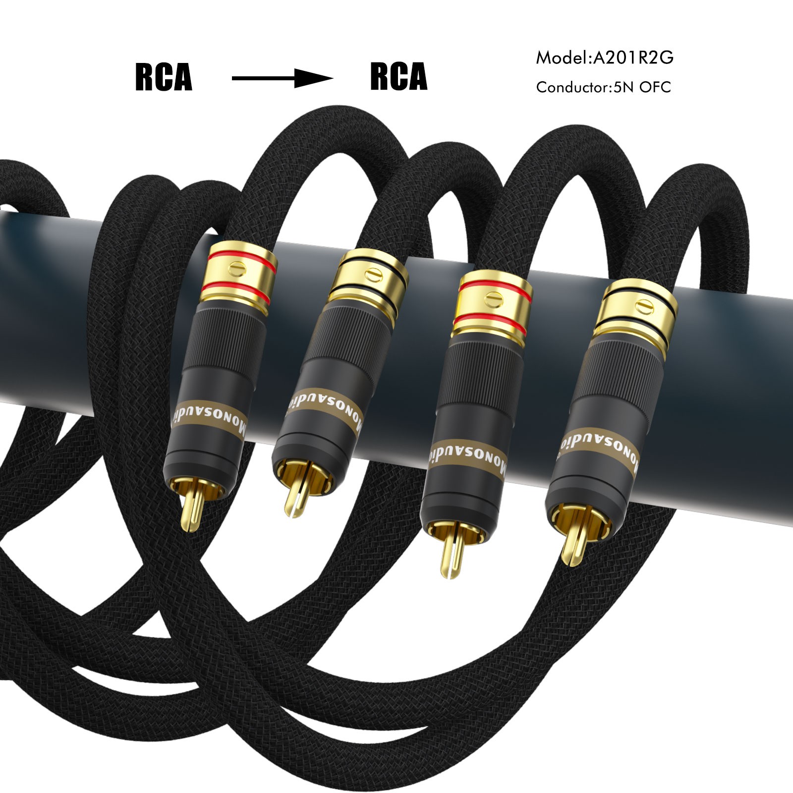 Pair HiFi Silver Plated Interconnect Cable Audio OFC Copper RCA/XLR Signal Cable