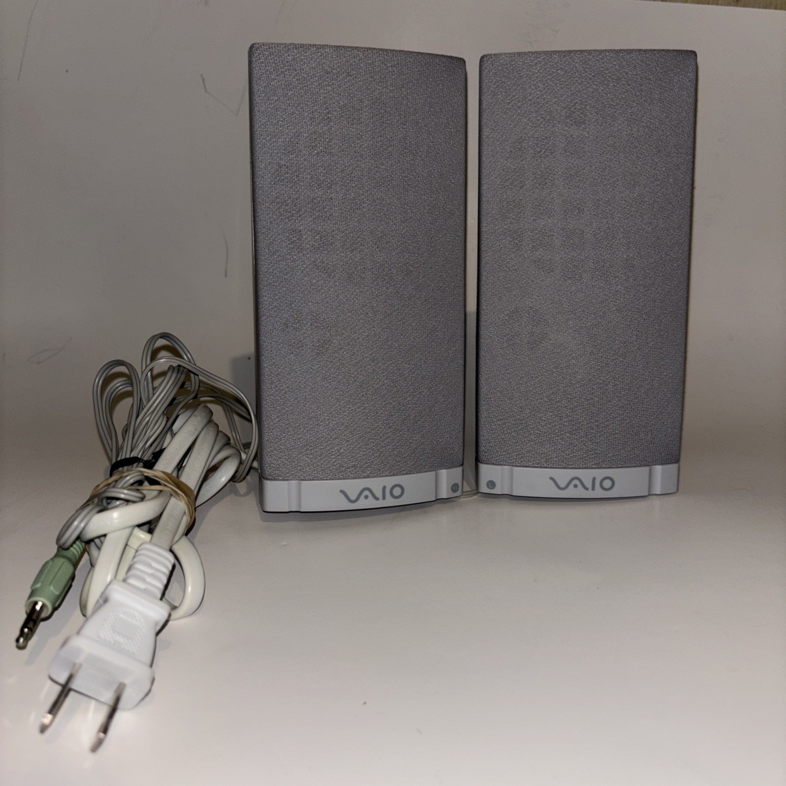 Vtg Sony Vaio PC Computer Speaker System 1-825-355-12 Tested Works BASICALLY NEW