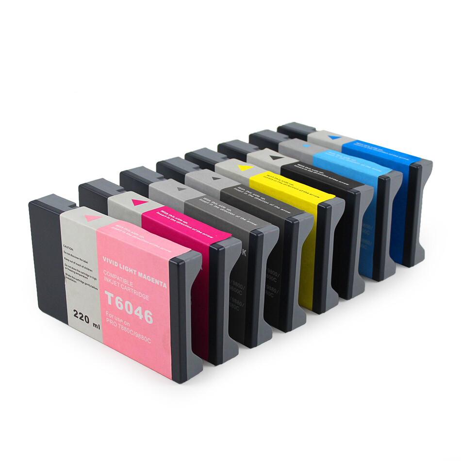  220ml Compatible Ink Cartridge T6031-T6039 For Epson 7880 9880 Printer