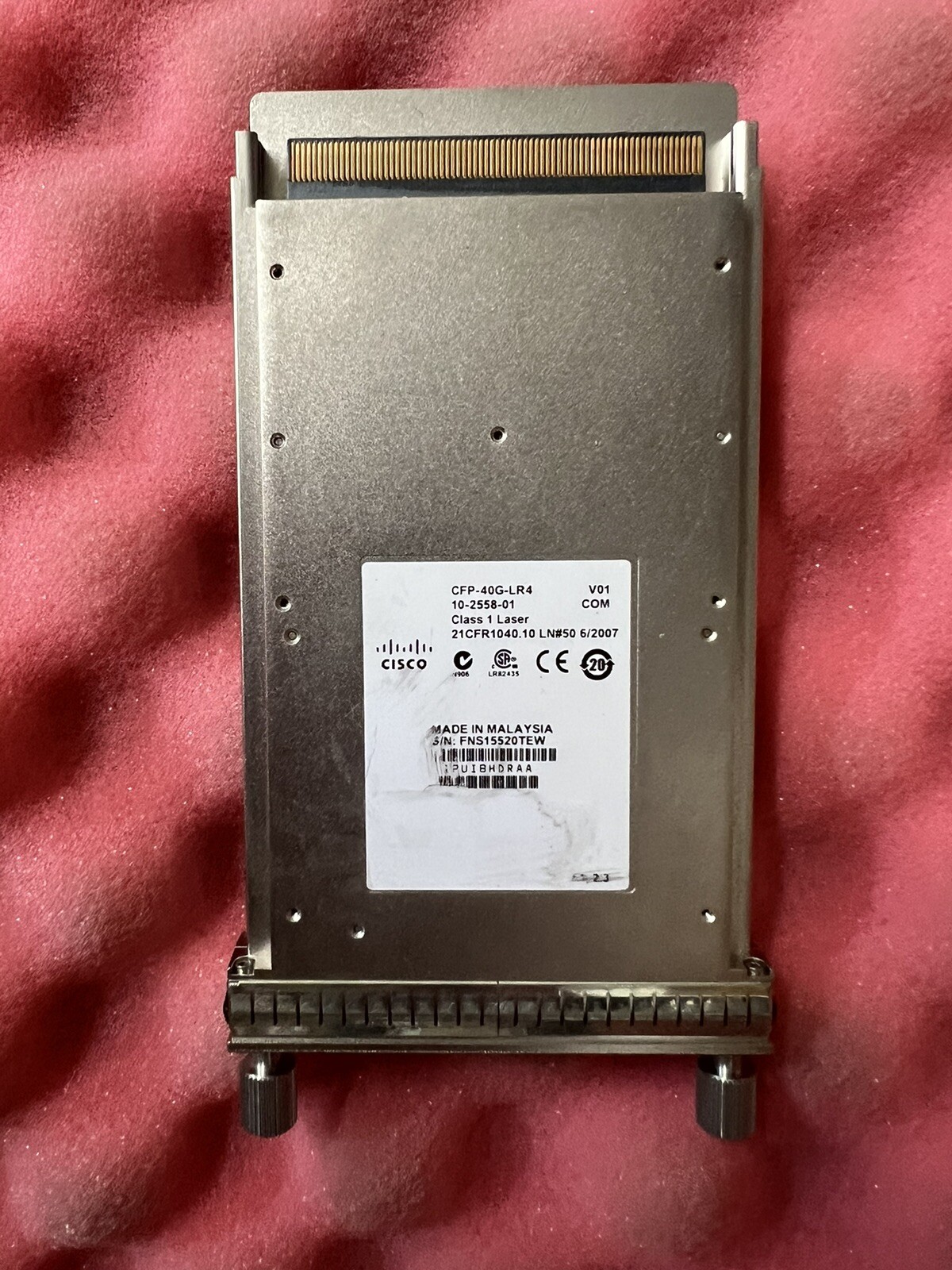 NEW CISCO CFP-40G-LR4 40GBASE CFP Module 10-2558-01 fedex or DHL