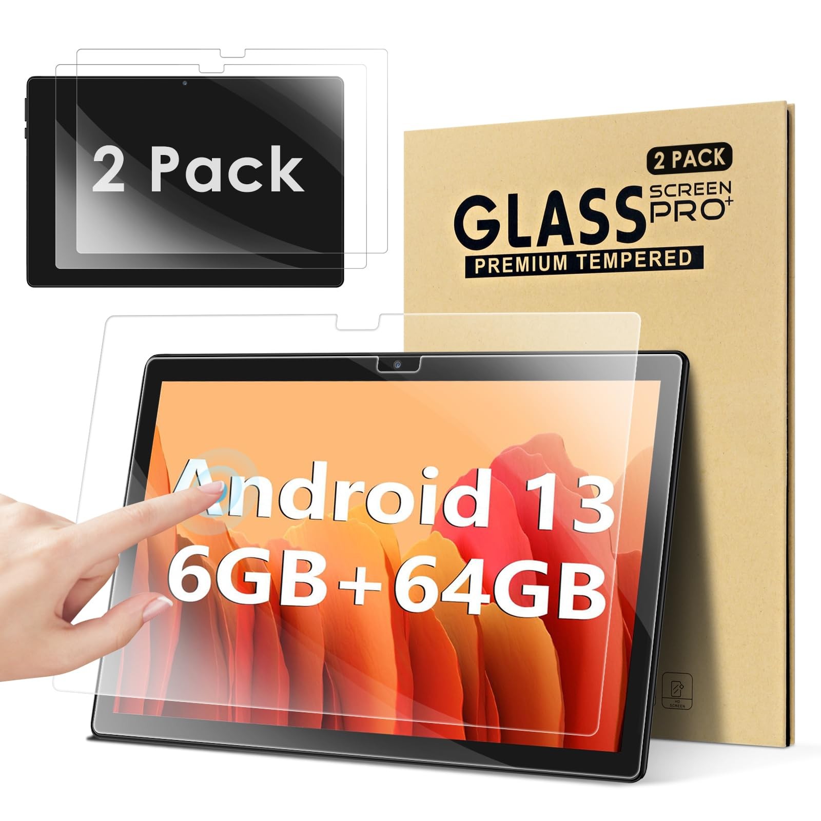 DETUOSI 2 Pack 10.1 inch Screen Protector for ‎ECOPAD THTH-K12C inch... 