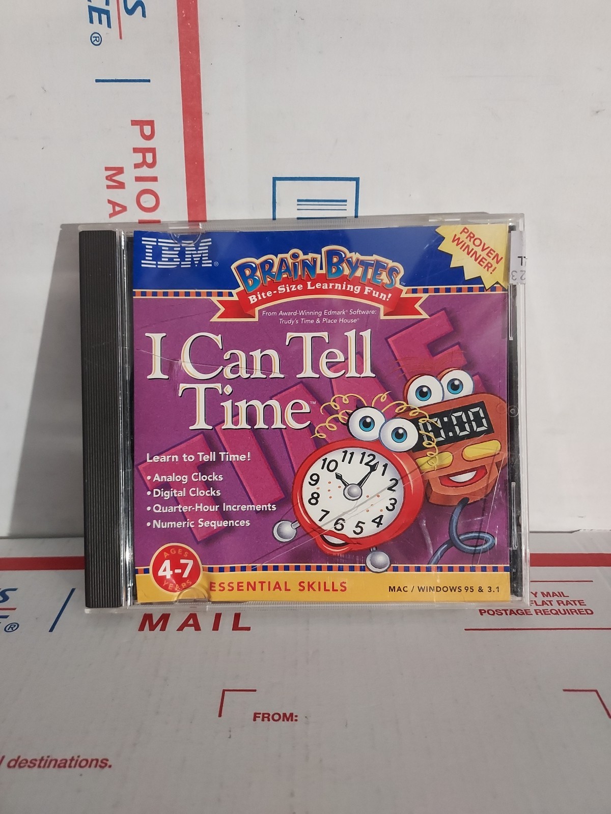 Brain Bytes I CAN TELL TIME Ages 4-7 (CD-ROM IBM 1998) Learn to tell time - #13