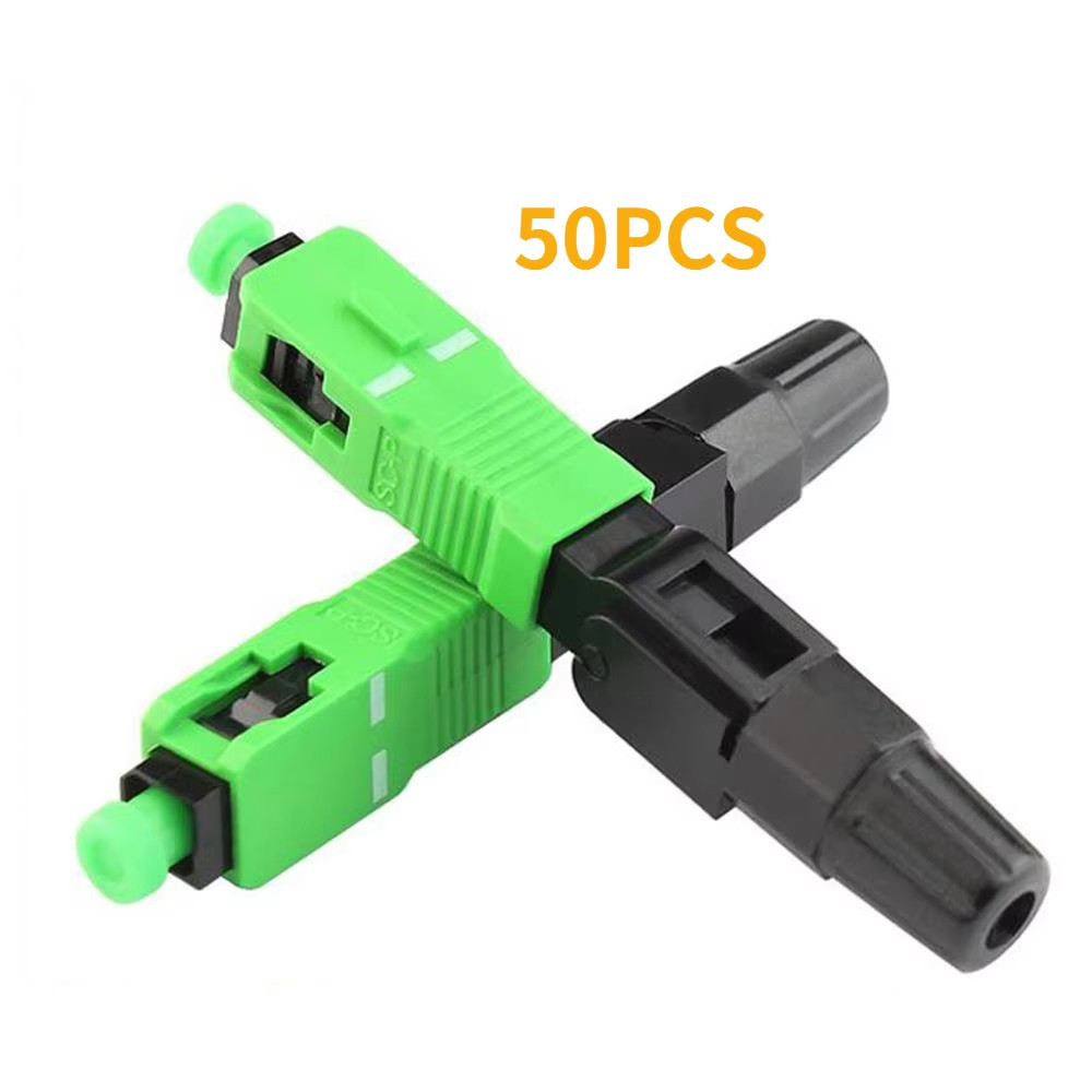 50/100pcs SC APC Embedded Fiber Fast Connector Cold Splice FTTH Fiber Connector