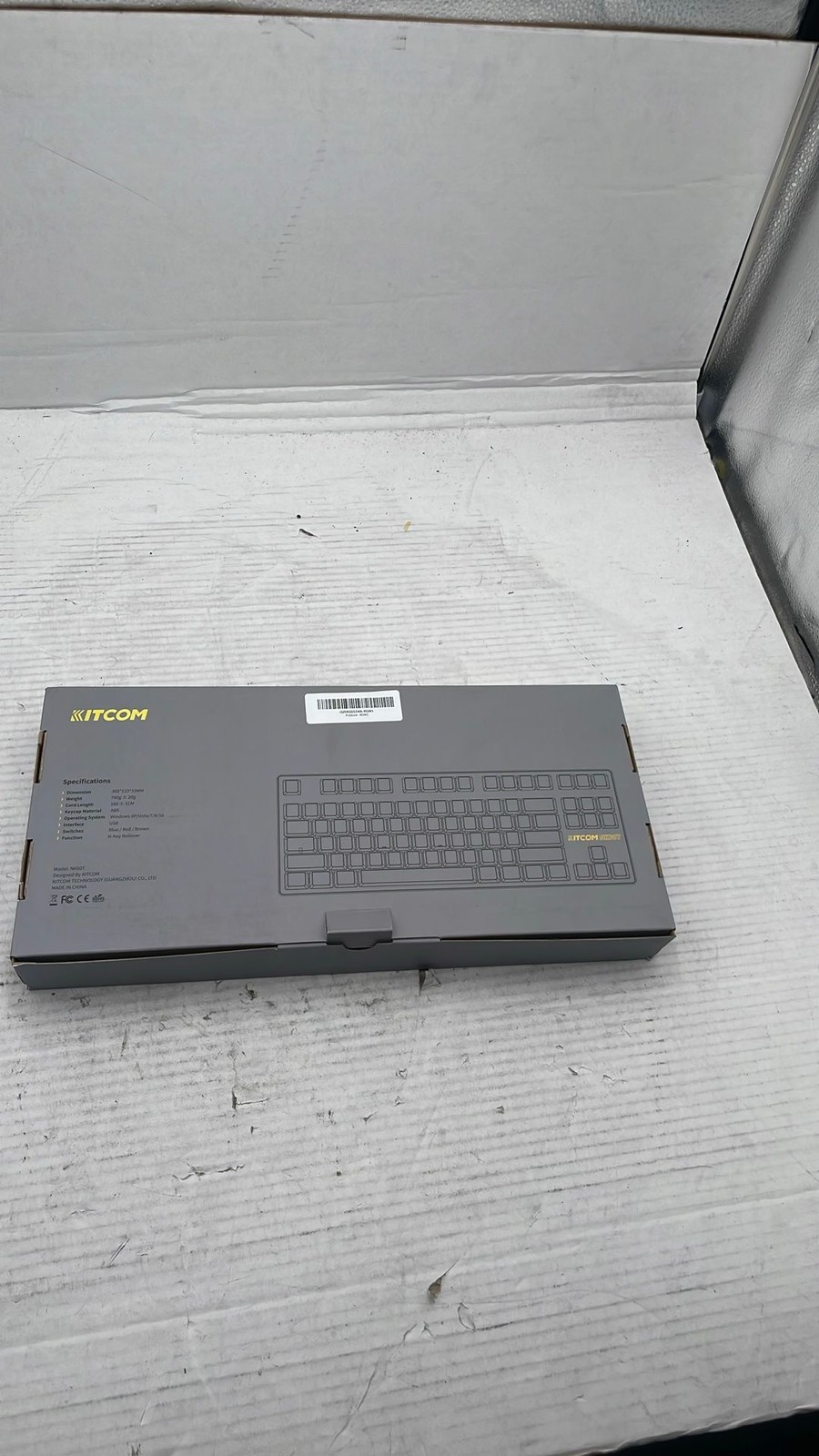 KITCOM NK60T 87-Key TKL Mechanical RGB USB Keyboard Black