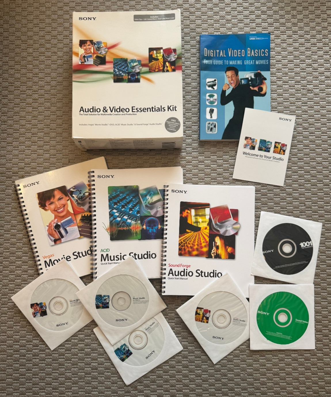 Sony Vegas Movie Studio Acid Music Studio Sound Forge Audio & Video Essentials