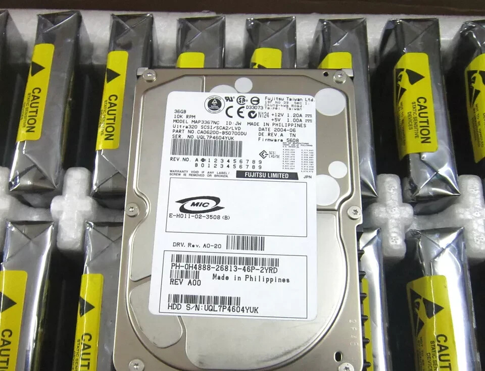 Fujitsu MAP3367NC U320 36Gb SCSI hard drive