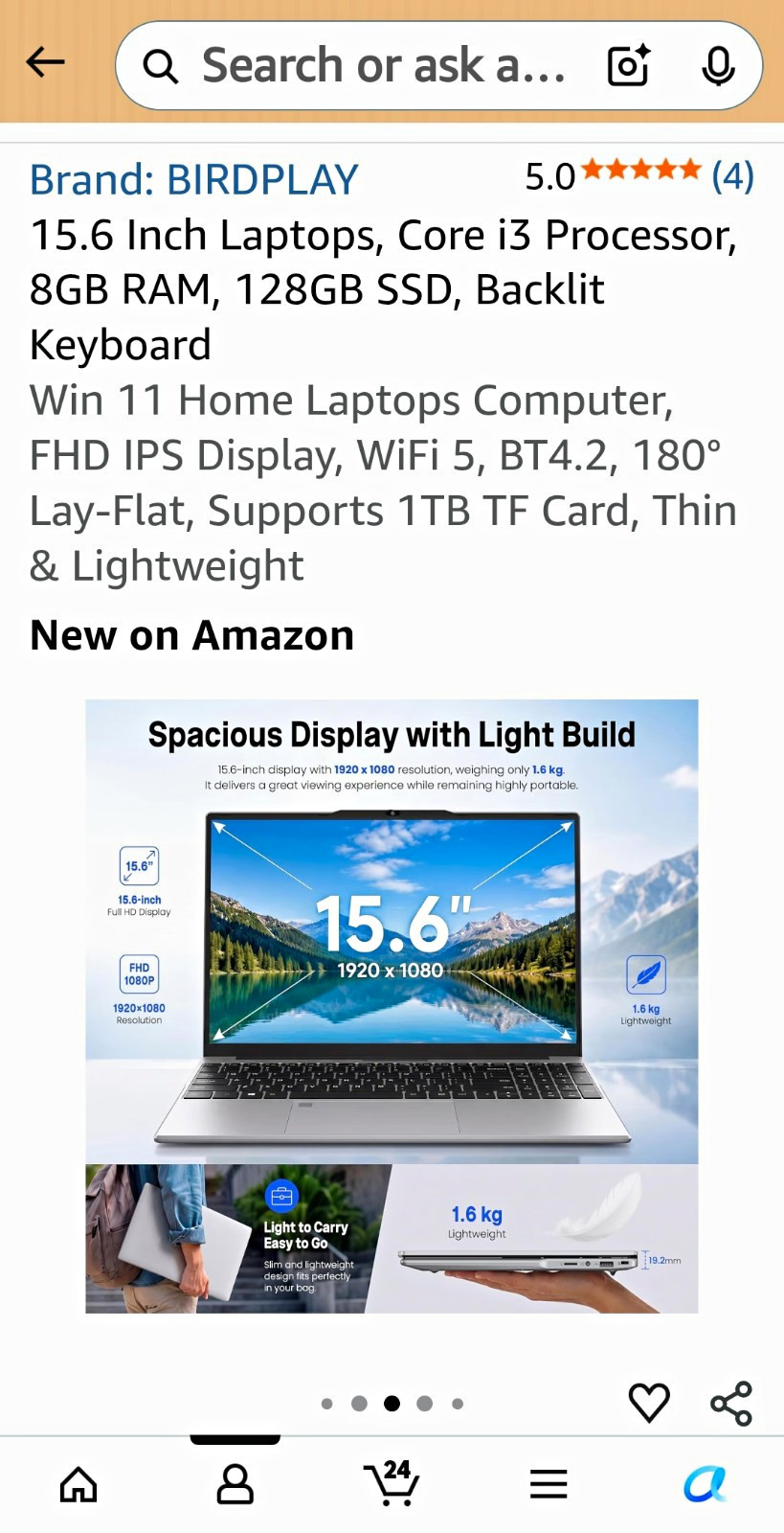 HP 15.6-inch Touch-Screen Notebook Laptop