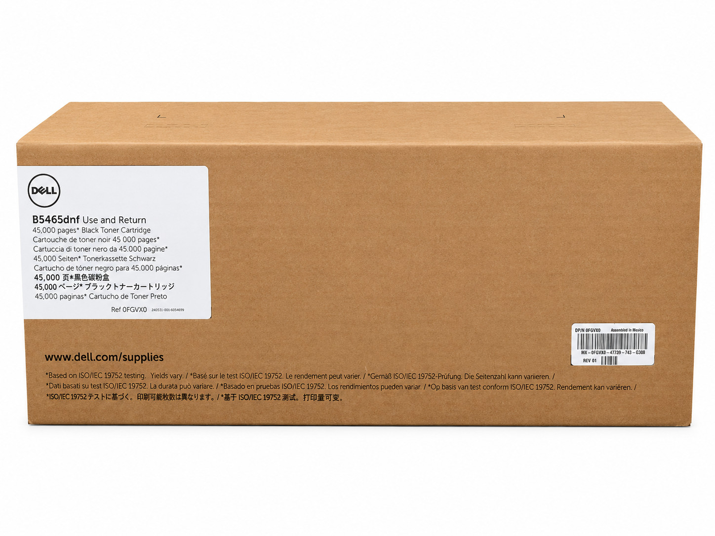 Genuine Original New Sealed Box Dell FGVX0 Toner Cartridge Black We Ship Fast