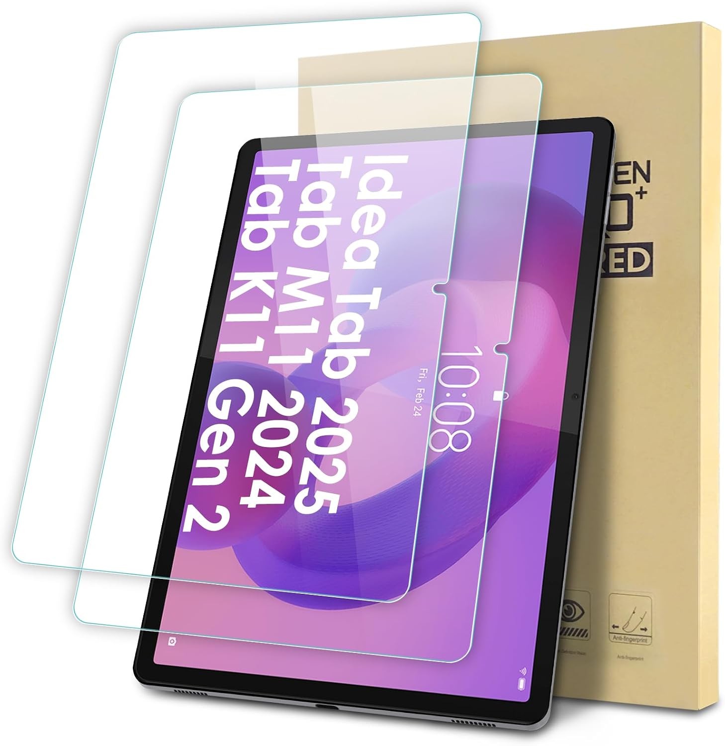 2-Pack Screen Protector Compatible with Lenovo Idea Tab 2025/ Tab M11 2024