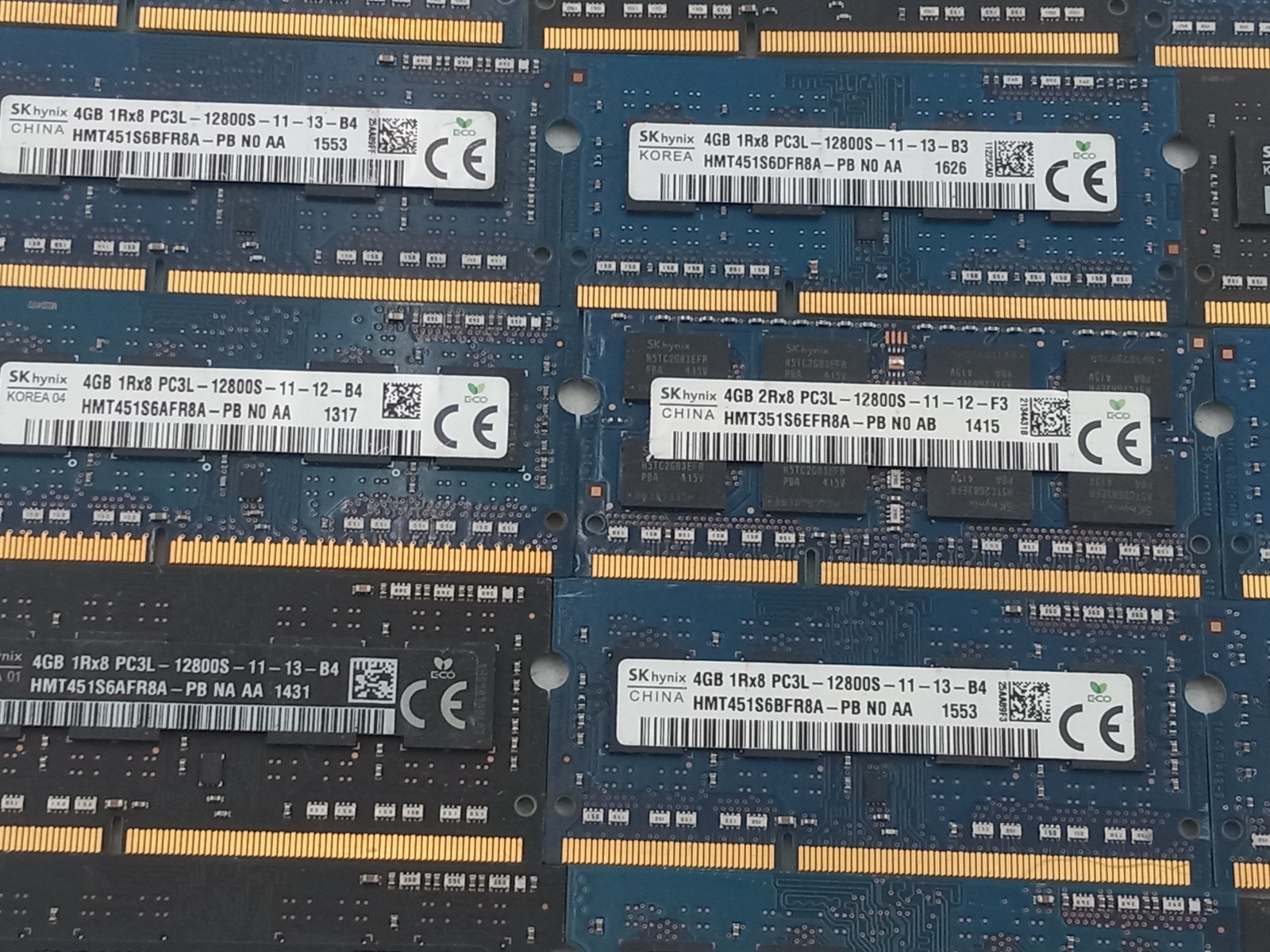 LOT OF 30 SK HYNIX 4GB (30X4GB) PC3L LAPTOP RAM (MM660)