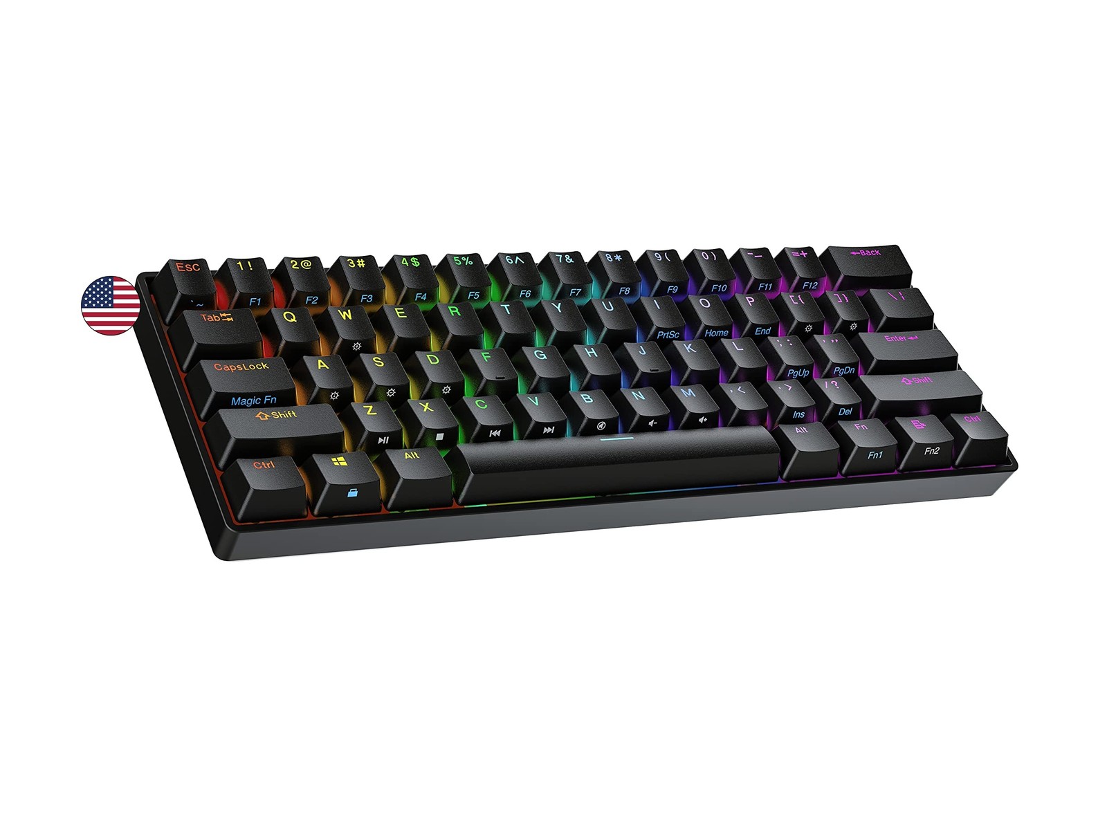 Ranked N60 Nova 60% Form Factor | Hot Swappable Mechanical Gaming Keyboard | ...