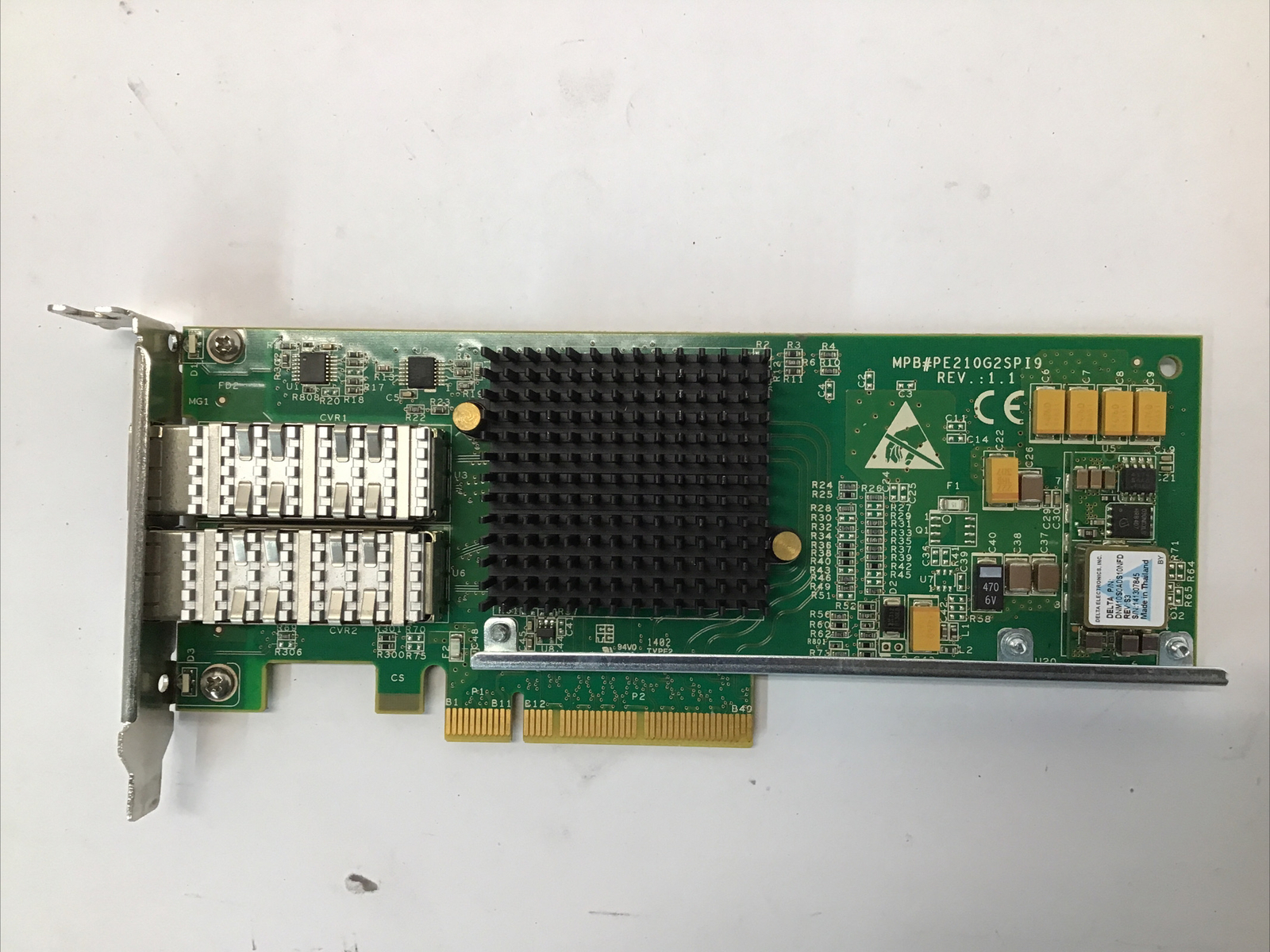 Silicom PE210G2SPI9-SR Dual Port 10GbE Ethernet SFP+ NIC PCIE Intel 82599ES X520