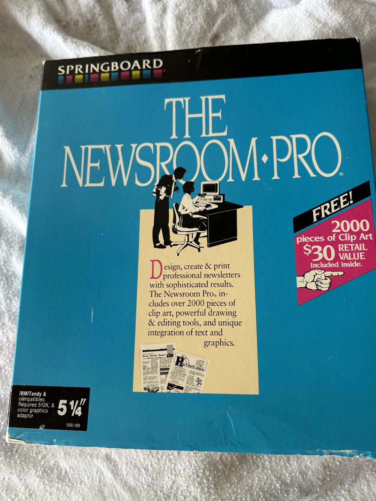 The Newsroom Pro Software for IBM PC DOS 2.0 or Higher, XT, AT, Tandy