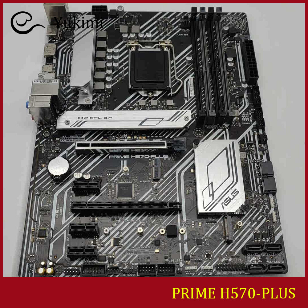 FOR ASUS PRIME H570-PLUS 64GB LGA 1200 HDMI DisplayPort Motherboard Test OK