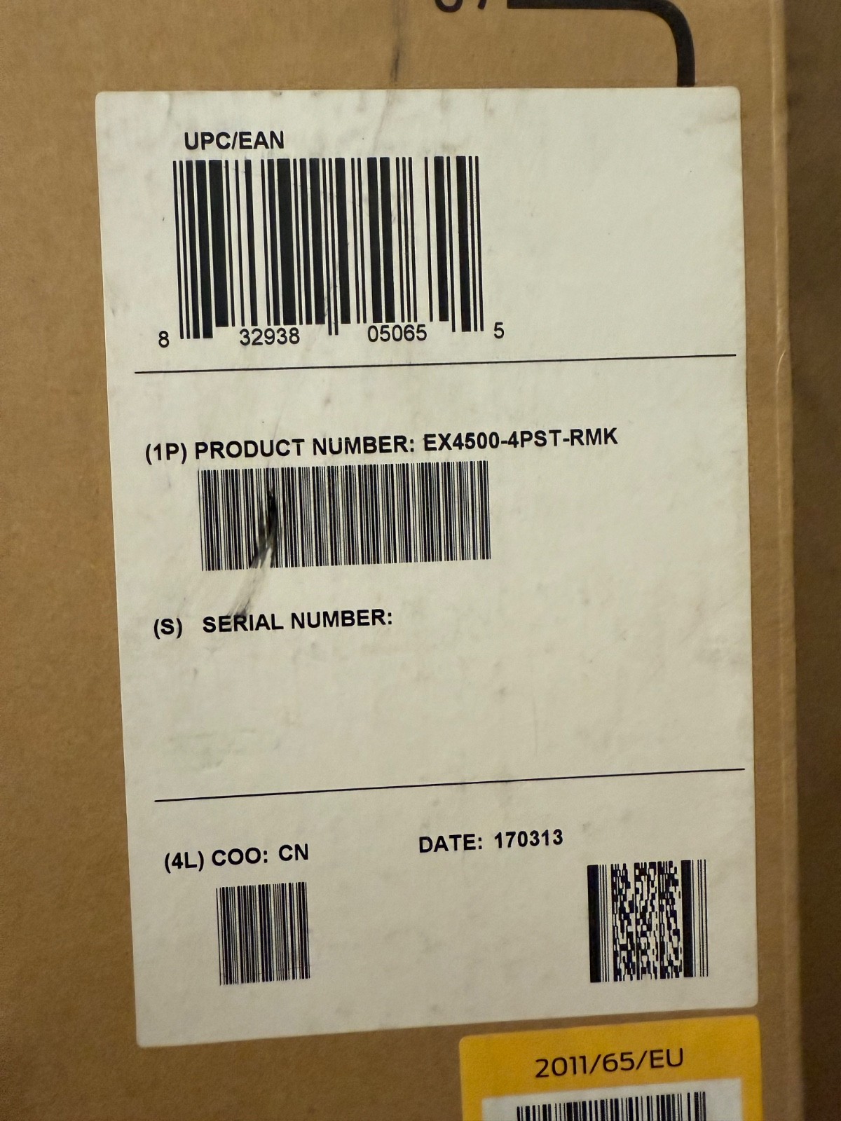 Juniper EX4500-4PST-RMK 4-Post Rack Mounting for 2U switches QFX10002 Original