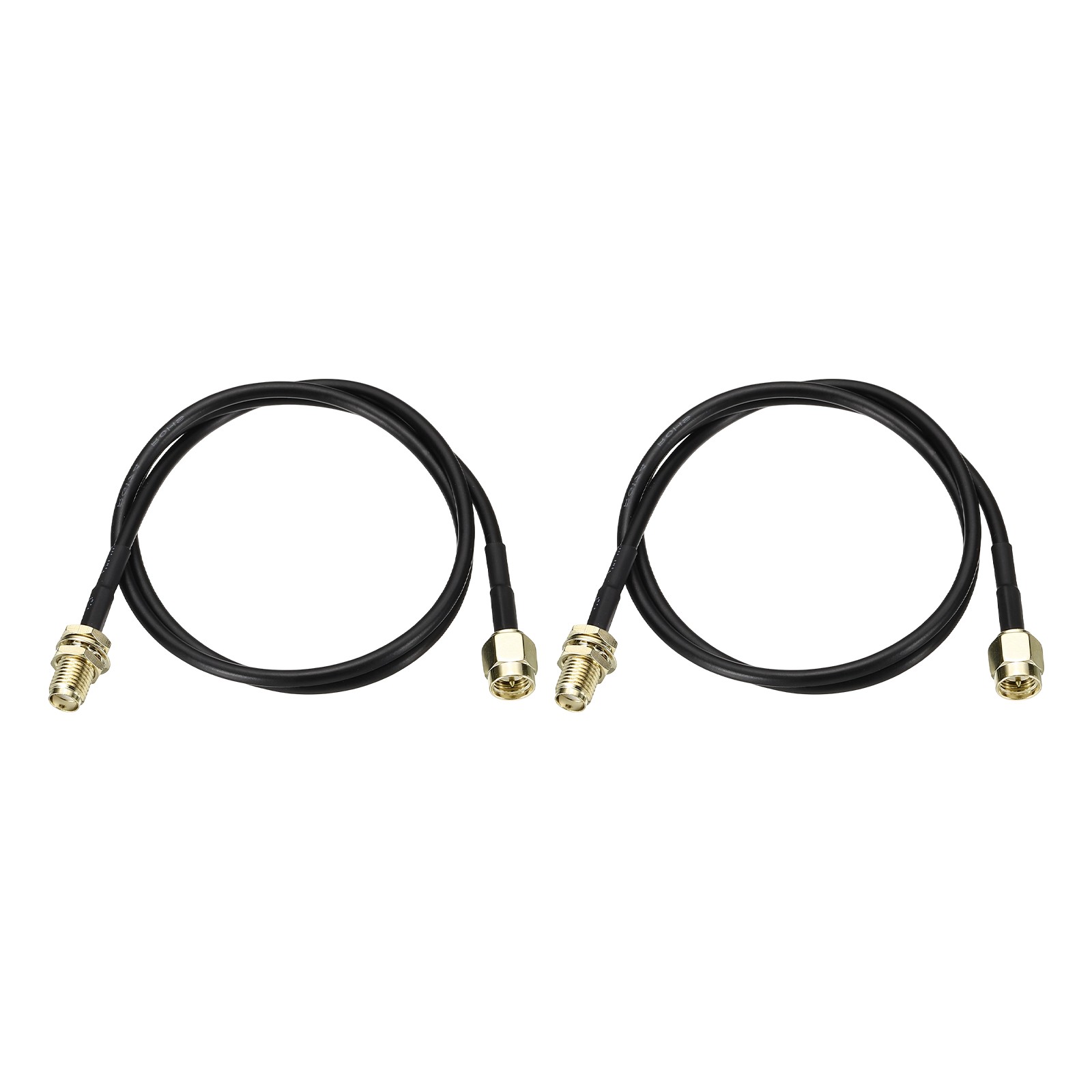 Antenna Extension Cables 2Pcs 1.6FT RP-SMA Female to RP-SMA Male