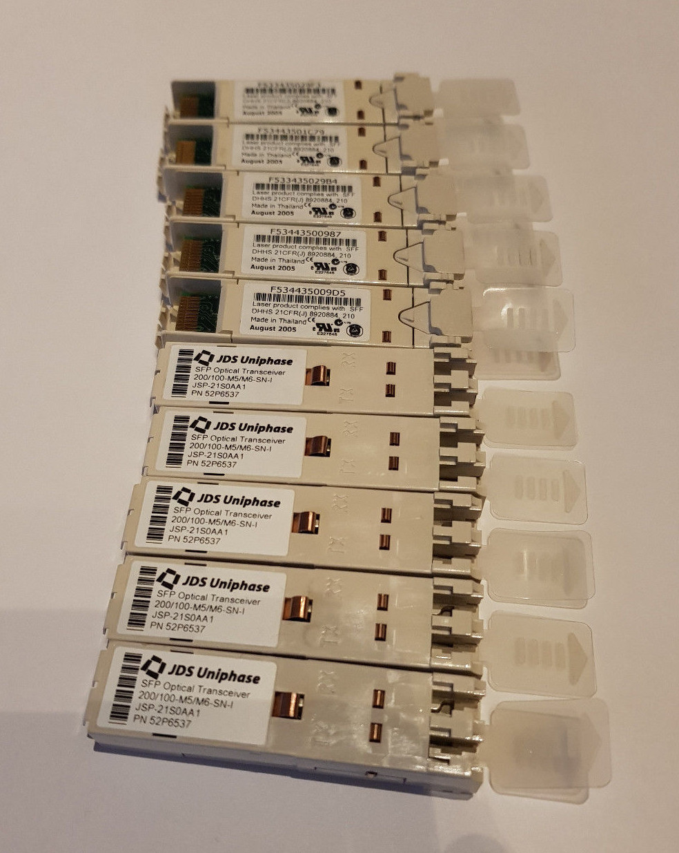 30x JDS UNIPHASE 52P6537 2Gbps SFP 1000BASE-SX 850nm PN52P6537 Refurbished