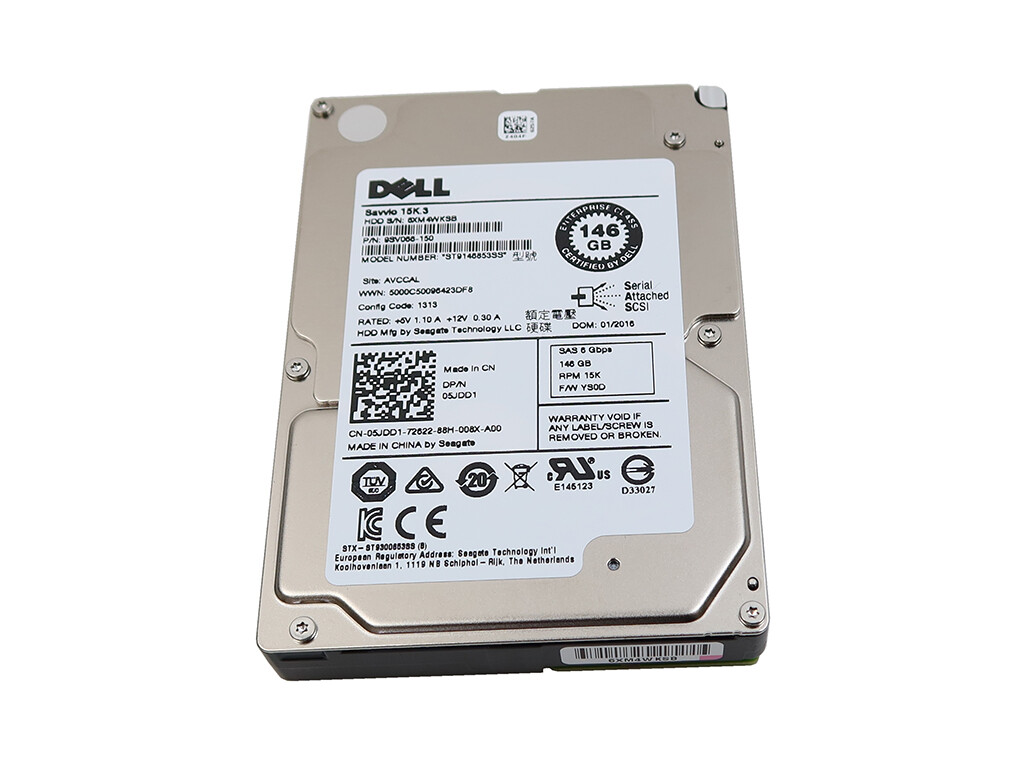 SEAGATE ST9146853SS 2.5" 146GB 15000RPM SAS 6GB/S 64MB HDD 5JDD1 9SV066-150